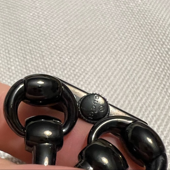 GUCCI SIGNORIA 25MM QUARTZ BLACK STAINLESS STEEL WATCH - Picture 9 of 9